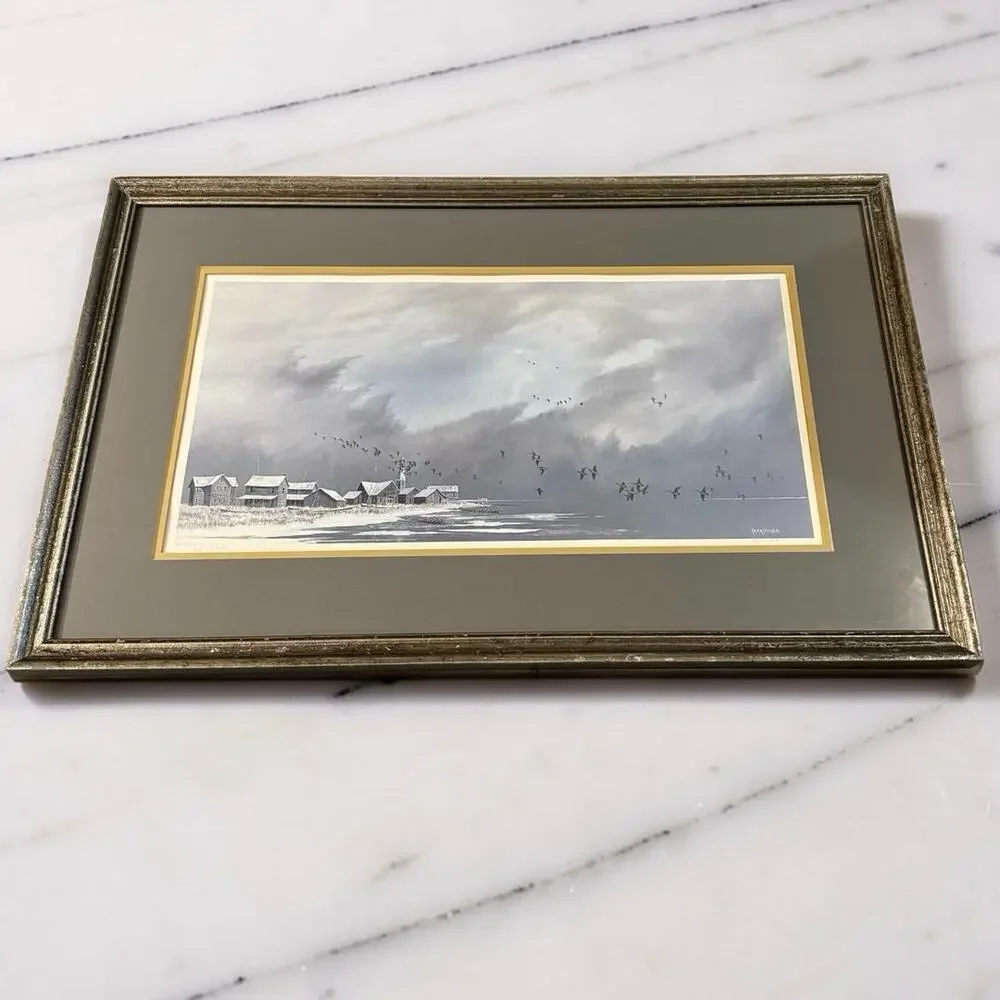 HERB JONES beauty of nature ducks flying over pond PRINT LTD EDITION 1500 16